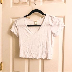 DONATING TODAY NWOT White Crop Top